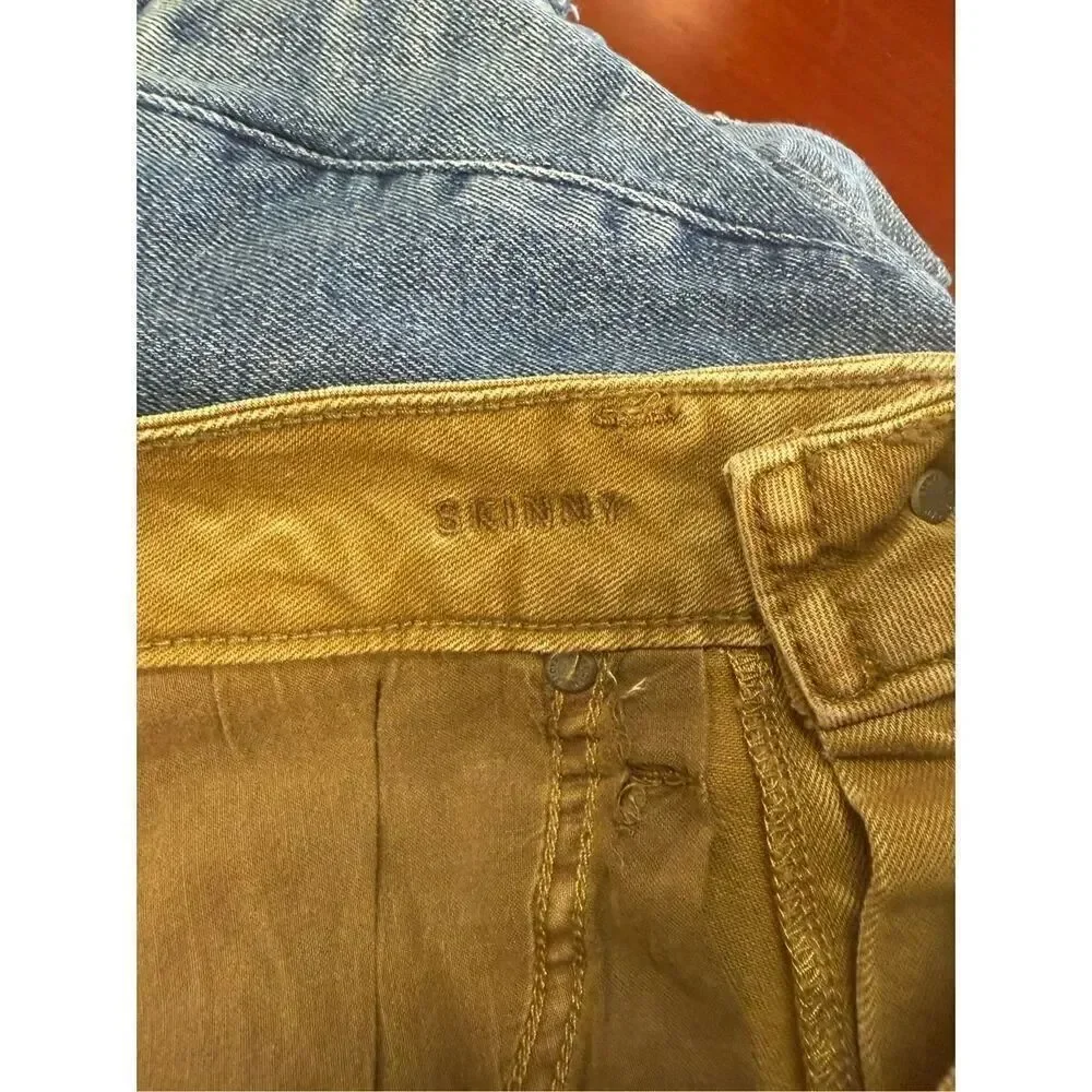 American Eagle Brown Wash Airflex + Skinny Jeans sz 28X30 EUC
